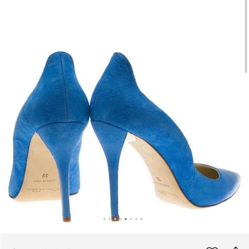 Oscar de la renta blue leather pump - Picture 14 of 16